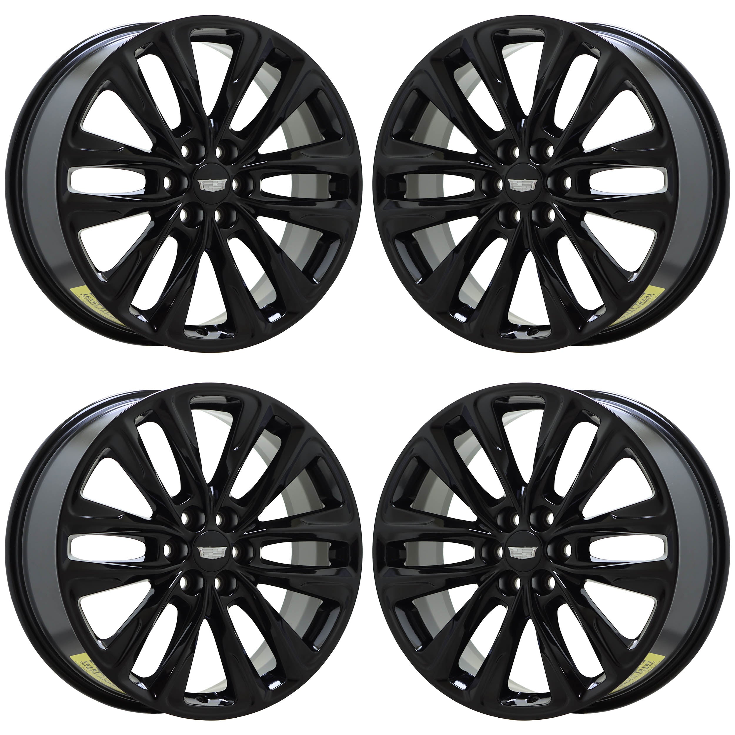 20" Cadillac XT5 XT6 Gloss Black wheels rims Factory OEM set 4871